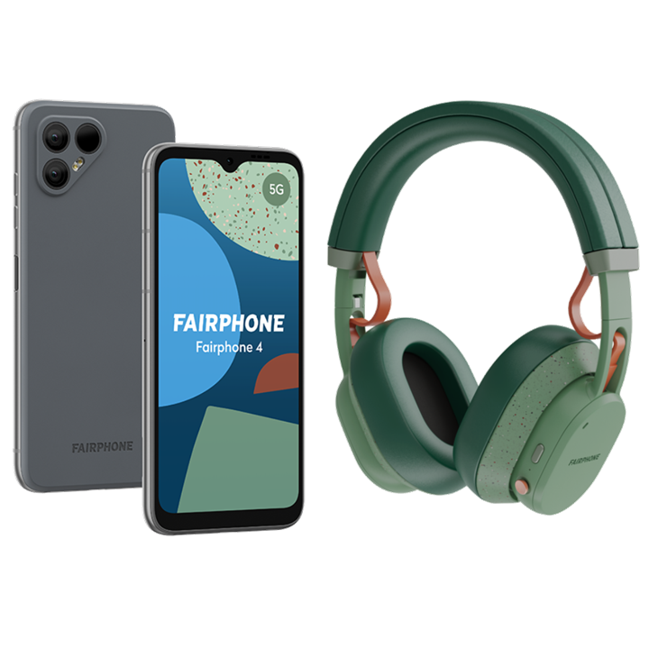 Fairphone 4 128GB Grey with Fairbuds XL